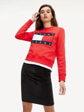 Tommy Flag Cropped Sweatshirt | Hoodies | Tommy Hilfiger