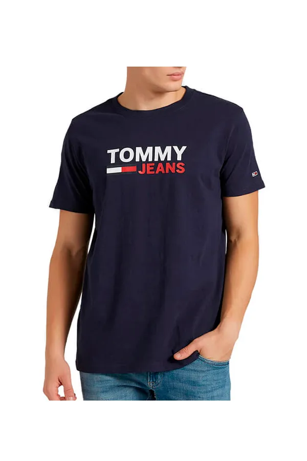 Tommy Hilfiger Big Logo Tee Navy