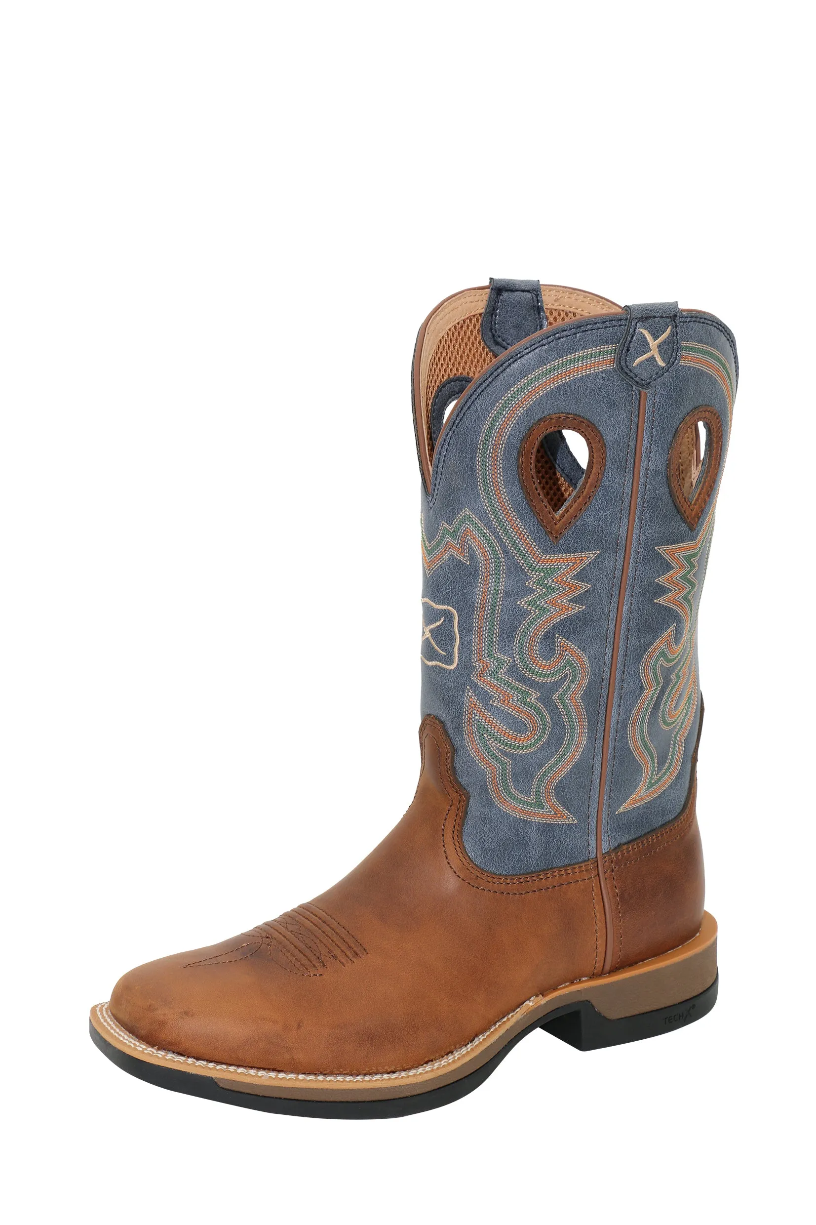 Twisted X Mens 12 Tech X1 Boot - Rust Brown/Peacock - TCMXW0015