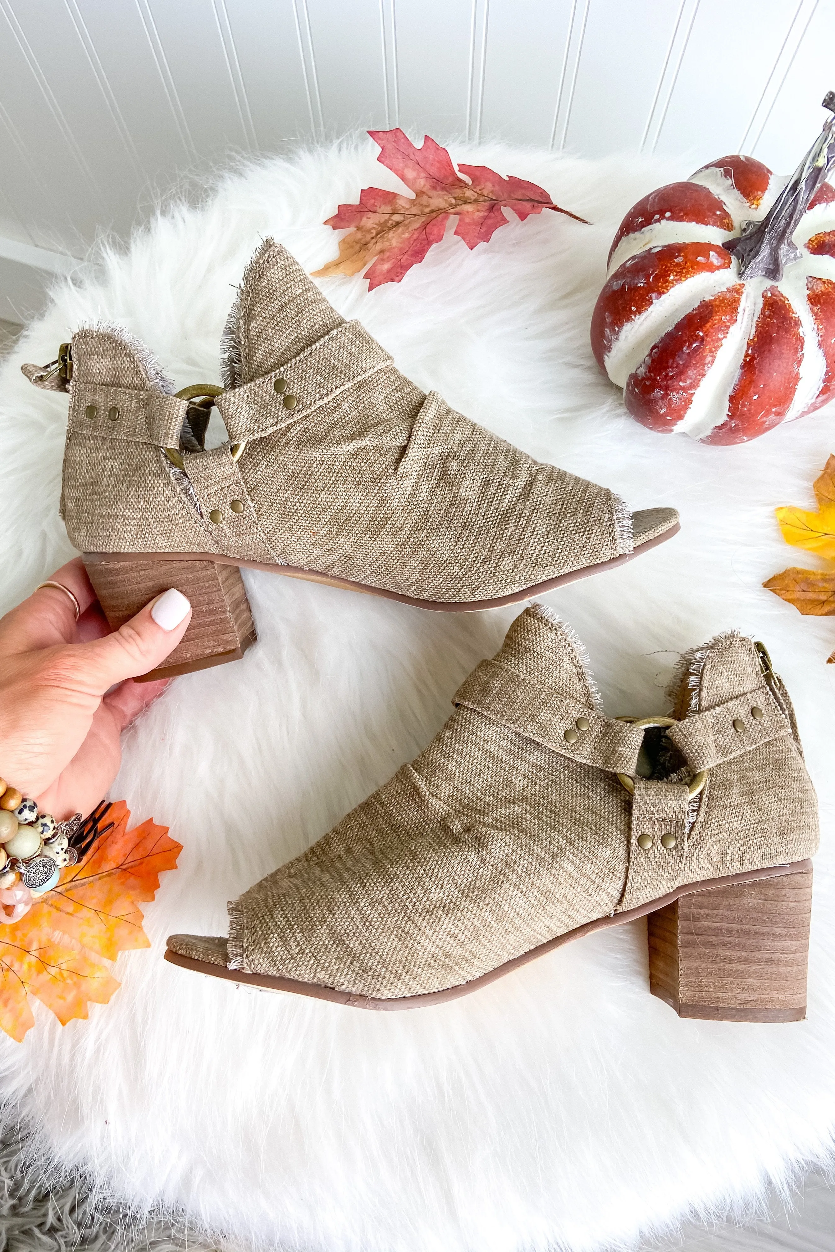 Very G Solange Booties- Taupe