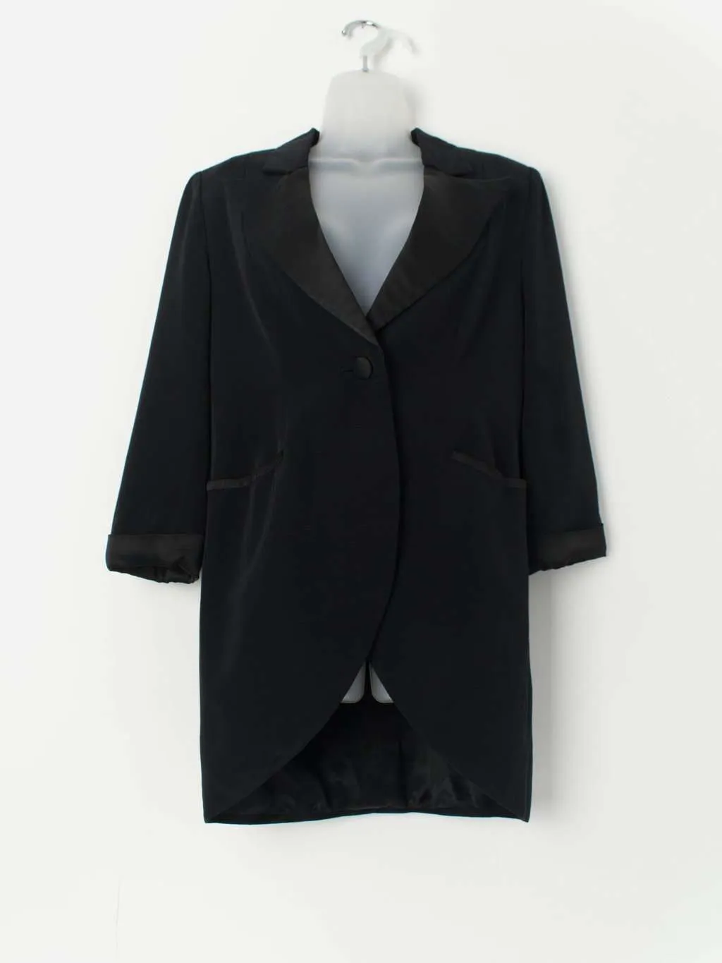 Vintage black jacket / blazer with shoulder pads – Medium