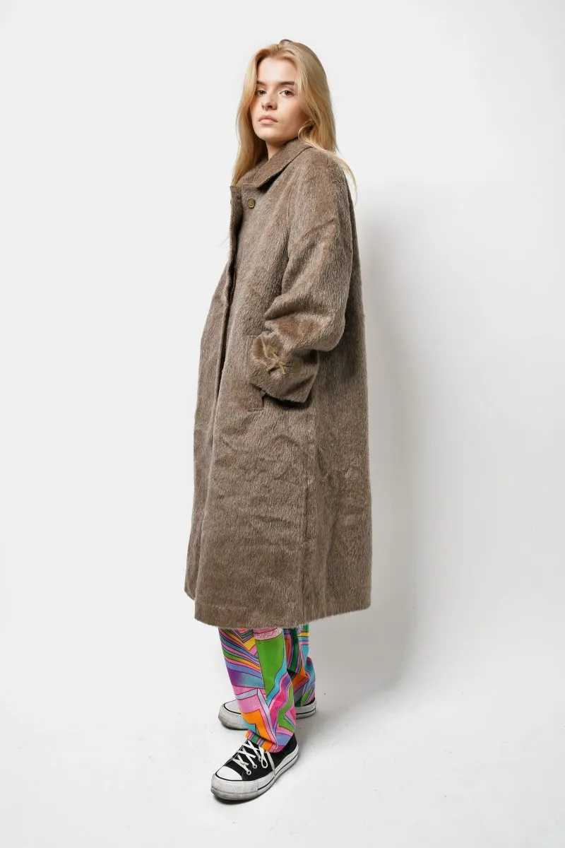 Vintage winter long wool coat