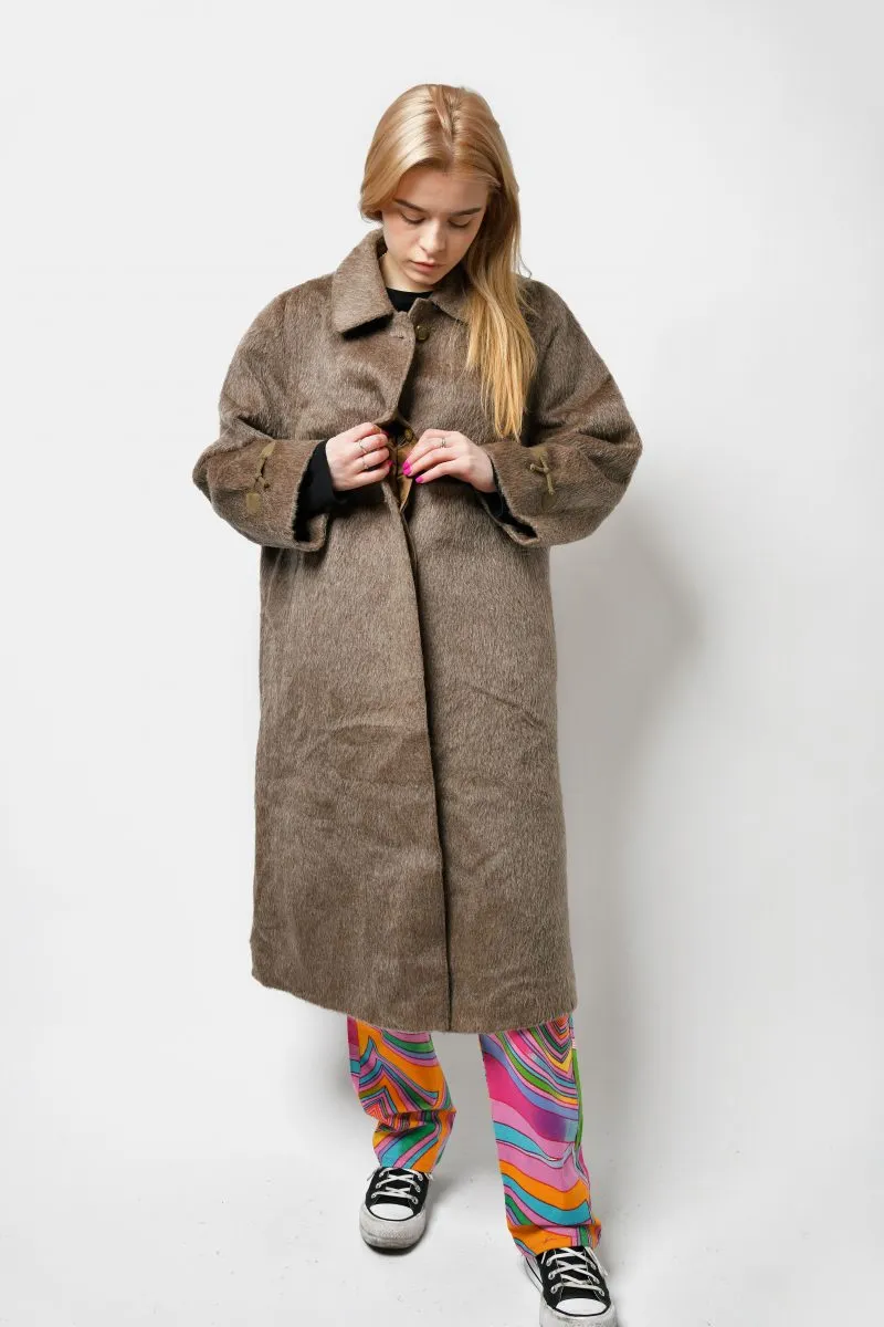 Vintage winter long wool coat