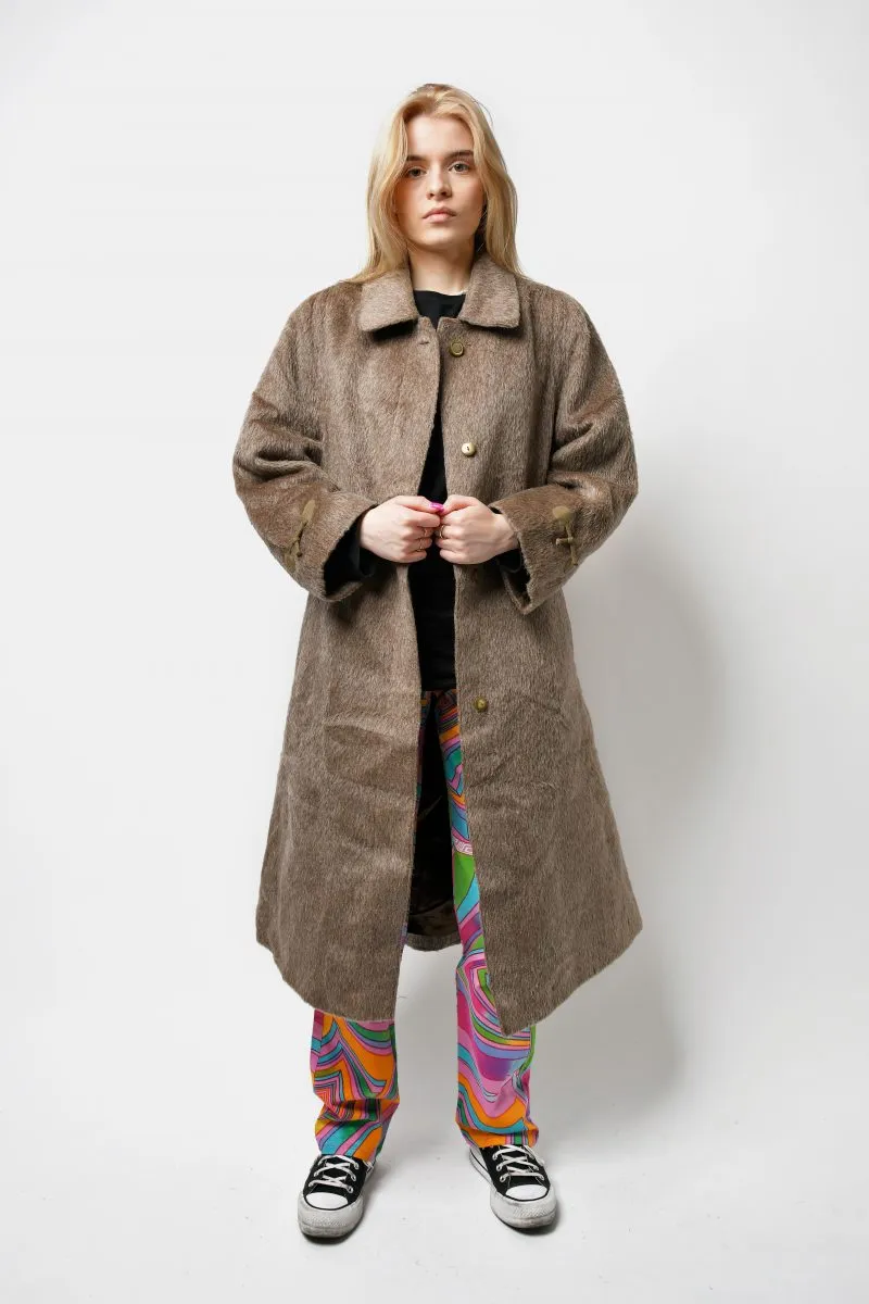 Vintage winter long wool coat