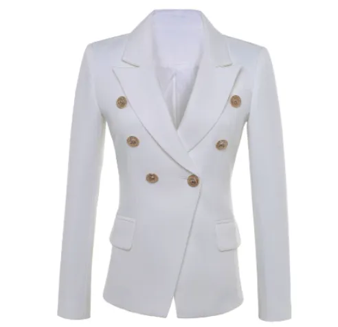 White Double Breasted High Quality Blazers