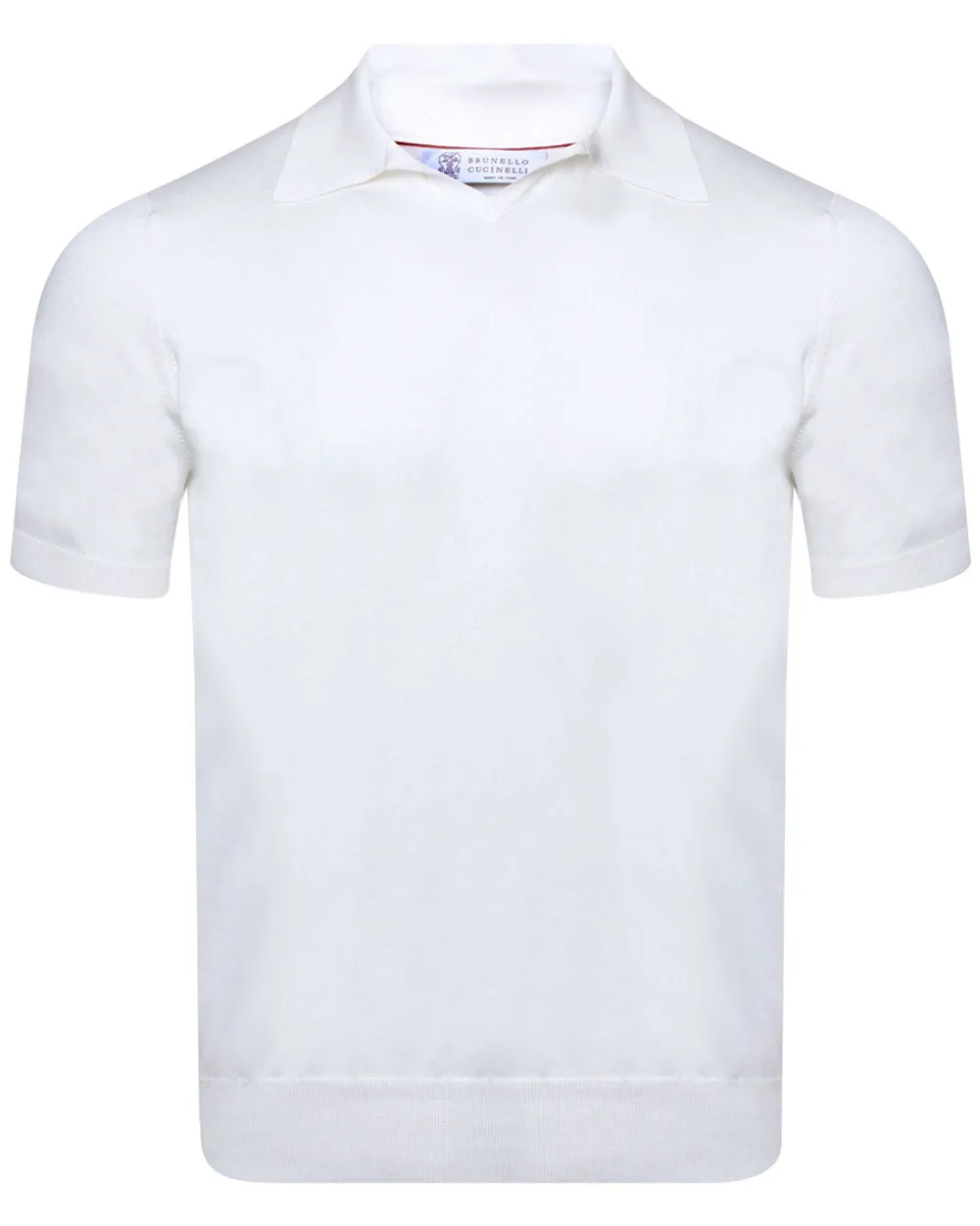 White Short Sleeve Polo