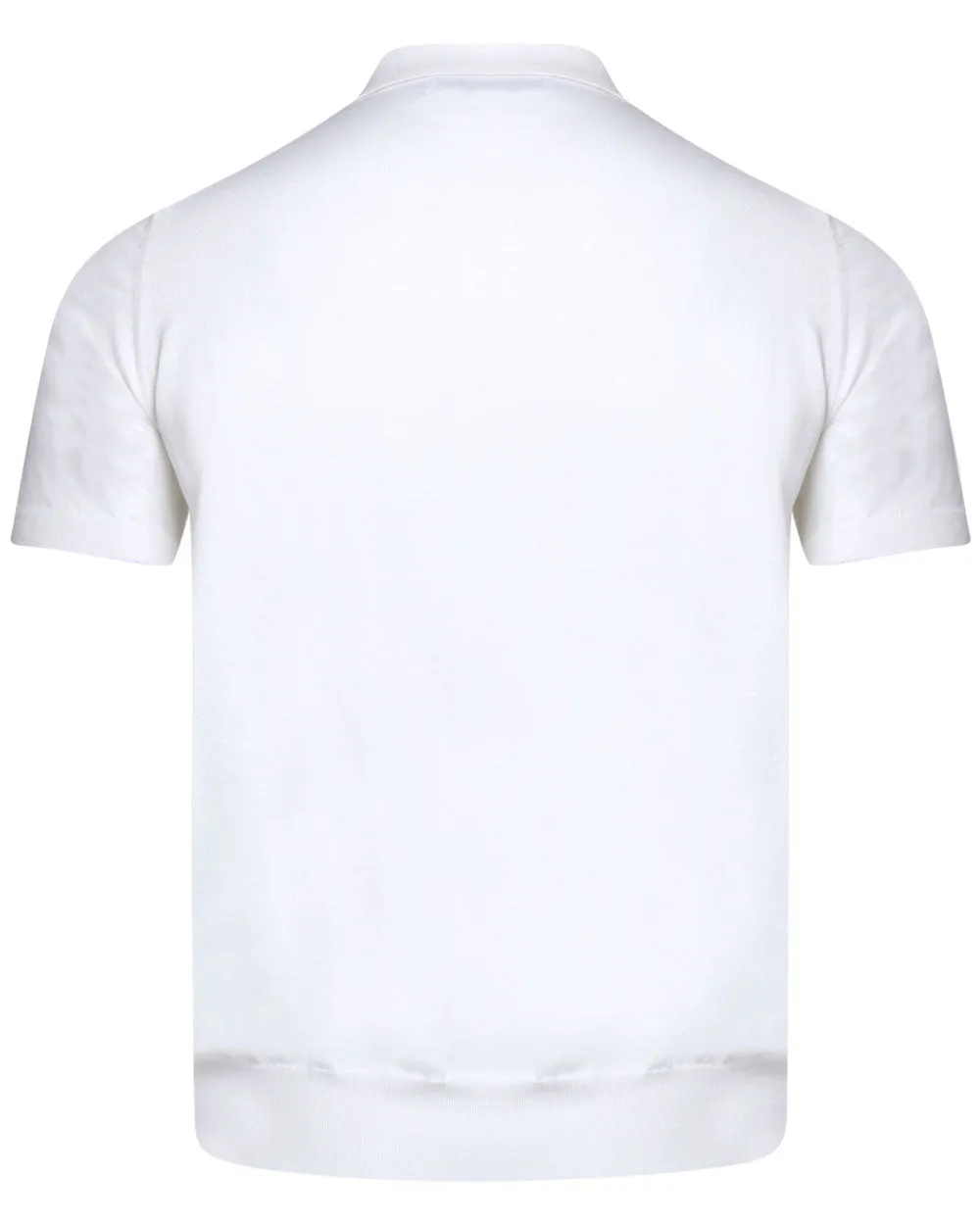 White Short Sleeve Polo