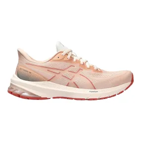 Women's Asics GT-1000 12, Pale Apricot/Light Garnet, 7.5 B Medium