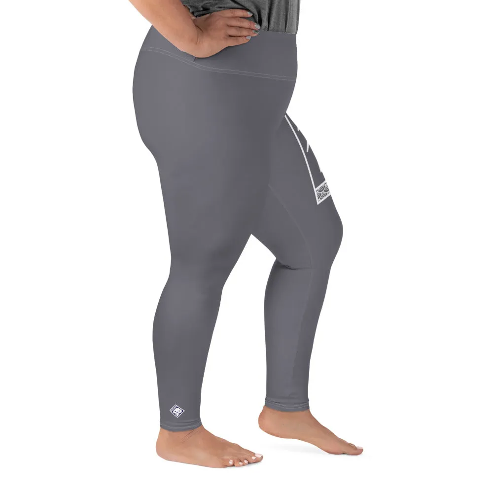 Women's Plus Size Yoga Pants Workout Leggings For Jiu Jitsu 019 - Charcoal