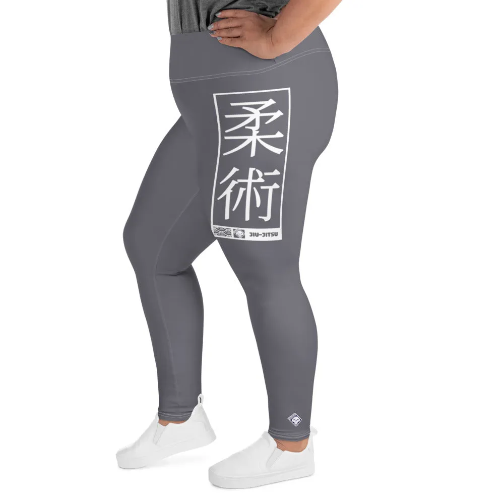 Women's Plus Size Yoga Pants Workout Leggings For Jiu Jitsu 019 - Charcoal