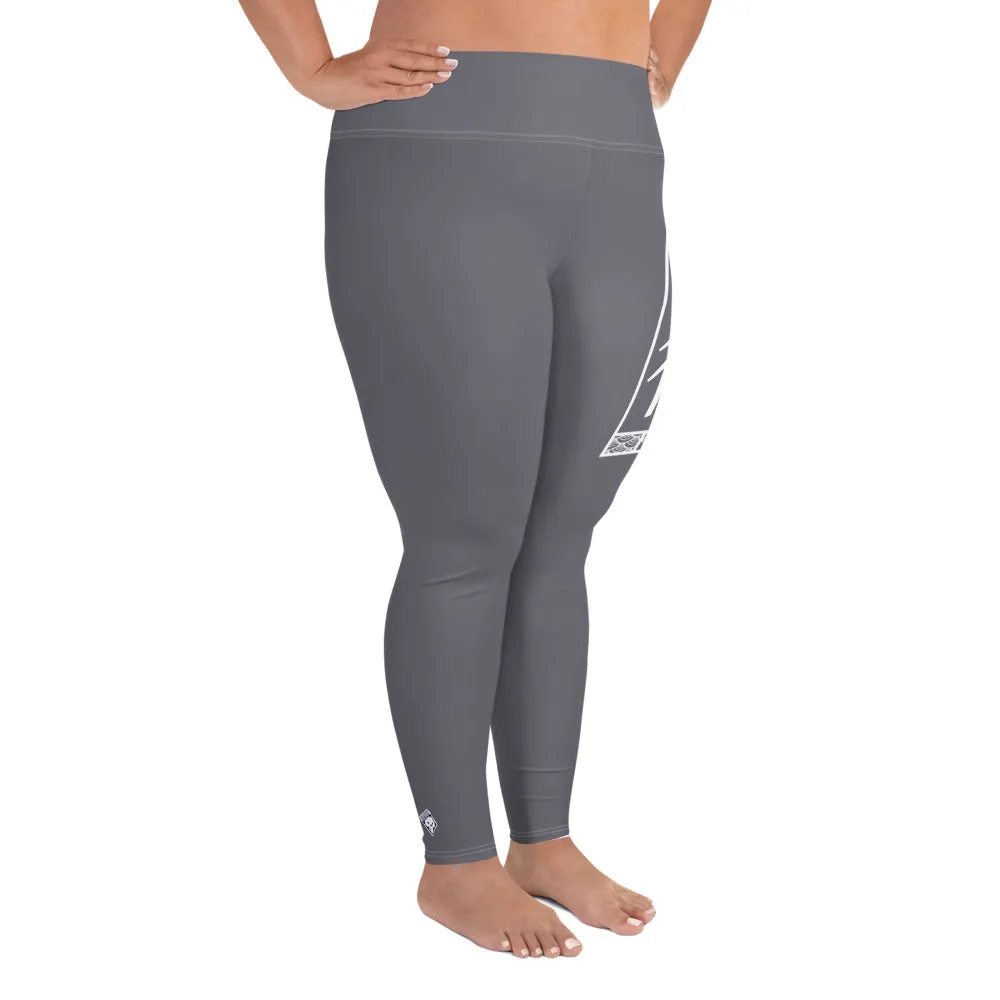 Women's Plus Size Yoga Pants Workout Leggings For Jiu Jitsu 019 - Charcoal