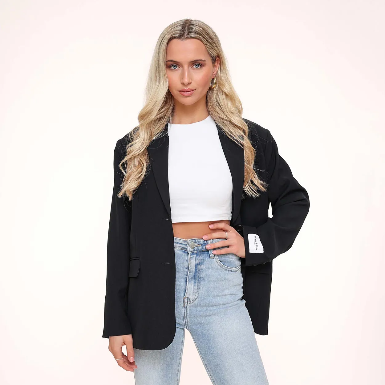 Zwarte STUDIO Basic - Blazer